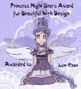 Princess Night Star's Award for Beautiful Web Design
